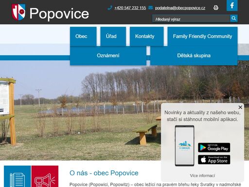 oficiální stránky obce popovice