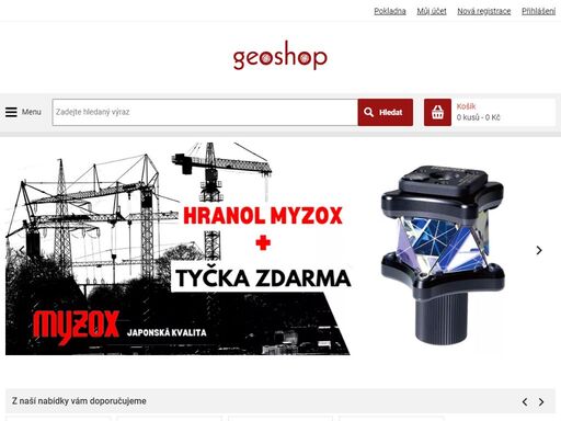 geoshop.cz se specializuje na prodej příslušenství a potřeb pro geodézii, gis, stavebnictví,letecké snímkování, 3d skenování.