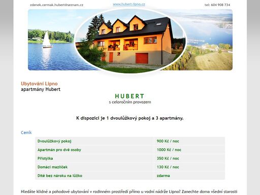 www.hubert-lipno.cz