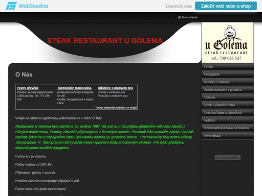 steak restaurant u golema