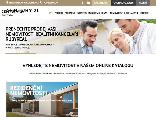 rk sítě century21 nabízí kompletní servis jak při prodeji, tak i při koupi nemovitosti. obraťte se na profesionální realitní makléře