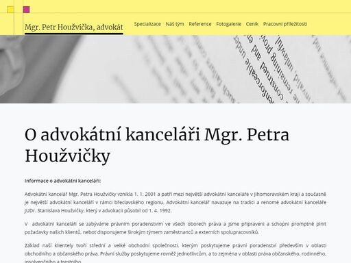 mgr. petr houžvička, advokát - advokátní kancelář břeclav
