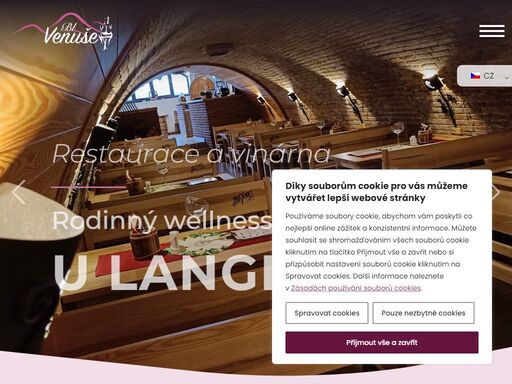 rodinný wellness hotel u langrů nabízí ubytování na jižní moravě s možností pořádání soukromých i firemních akcí. vinárna, degustace, masáže, wellness.
