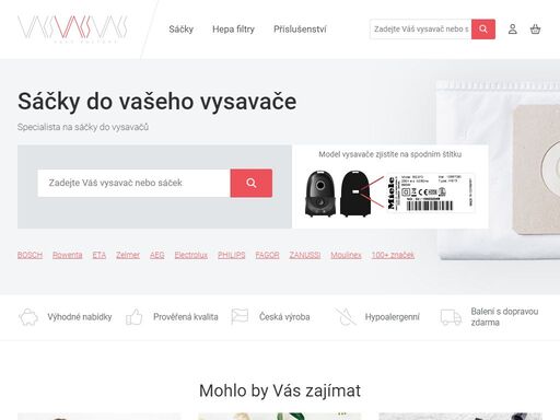 www.sacky-vysavace.cz