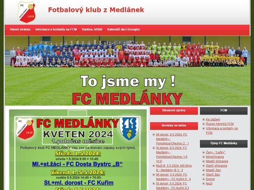 www.fcmedlanky.cz