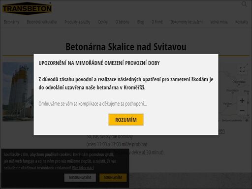 čerstvý beton, speciální betonové směsi, lité podlahové betony lpp pro skalici a okolí. výroba a prodej betonu, čerpání betonu až do vzdálenosti 56 m.