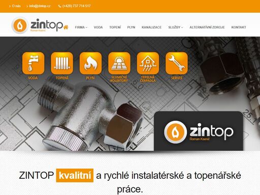 zintop - roman ksenič - rodinná firma zabývající se instalatérstvím a topenářstvím