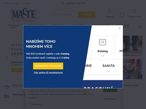 vítejte na našem e-shopu s ochrannými pracovními pomůckami!. na našem e-shopu najdete široký sortiment ochranných pracovních pomůcek, pracovní a volnočasové obuvi a oděvů od renomovaných tuzemských i zahraničních značek. ať už hledáte kvalitní ochranné brýle, pracovní rukavice, bezpečností obuv nebo vhodný pracovní…