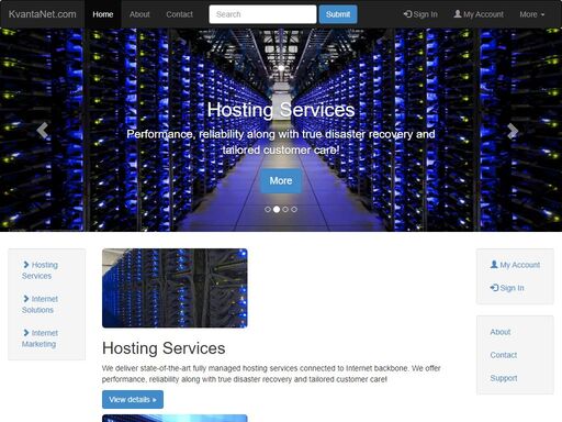 we architect and develop high-end web applications, run hosting services focused on 
performance, reliability along with true disaster recovery and tailored customer care!