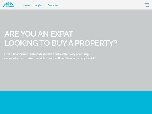 expats finance is one-stop-shop for all expats interested in buying property in the czech republic covering: mortgages, property search, buyers agent, legal check, renovations and more.