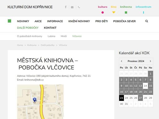 kulturní portál města kopřivnice – koncerty, divadlo, knihovna, informační centrum...