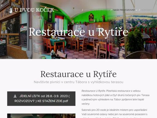 ukocek.cz/restaurace-u-rytire