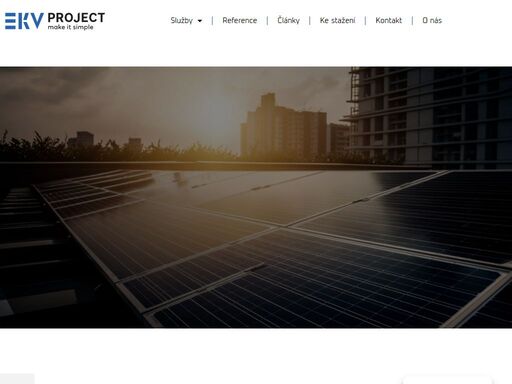 jsme odborníci na fotovoltaické elektrárny a poskytujeme kompletní řešení pro vaše energetické potřeby. kontakt info@ekvproject.cz.