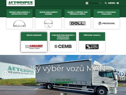 autoimpex spol. s r.o. je jedním z výhradních prodejců a servisním střediskem man v české republice.