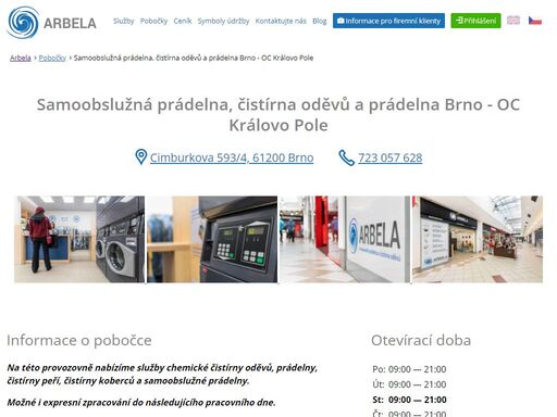 arbela - profesionální prádelna a čistírna oděvů