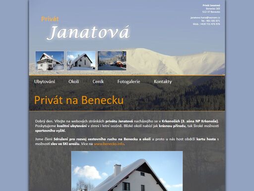 www.benecko-privat.cz