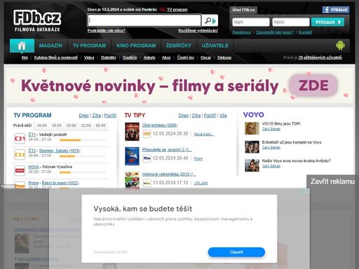 filmová databáze online fdb.cz - komplexní online filmová databáze. filmy, trailery, osobnosti, program kin, tv program, filmotéky, bazar vhs, dvd, blu-ray.