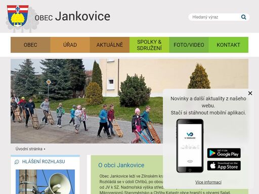 oficiální stránky obce jankovice