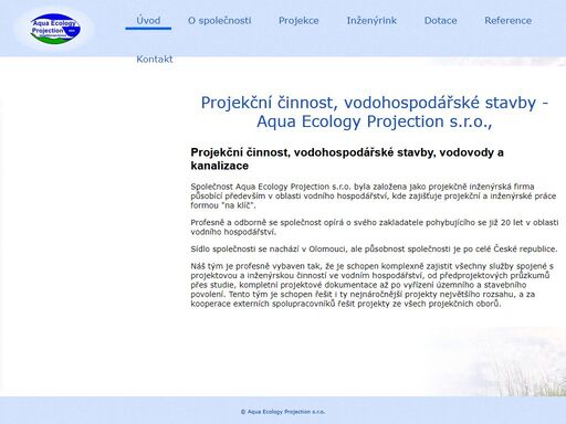 portfolio aqua ecology projection s.r.o.