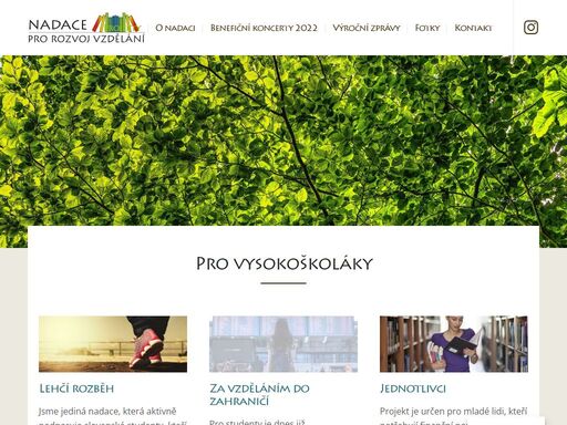 www.nadaceprovzdelani.cz