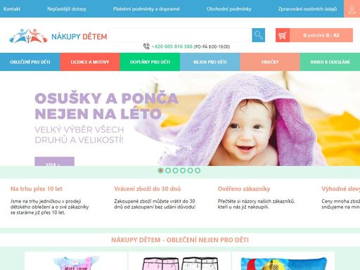 dětské oblečení a oblečení pro kojence. internetový obchod s oblečením pro kluky, holky a pro nejmenší