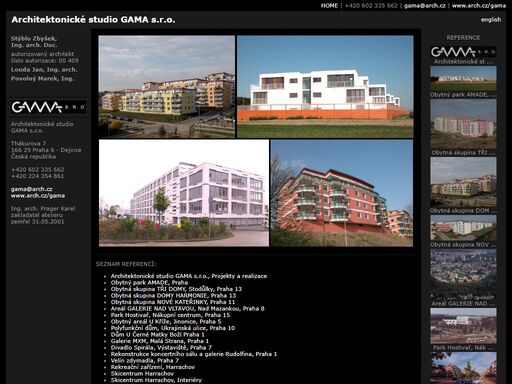 architektonické  studio gama s.r.o., stýblo zbyšek, ing. arch. doc.