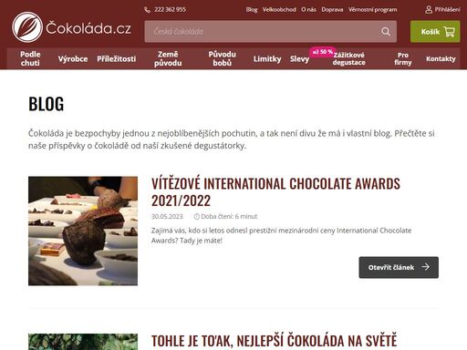e-shop s kvalitními bean-to-bar čokoládami z celého světa. najdete u nás tabulky, čokoládu na vaření i pralinky a doručíme vám je po celé čr i slovensku.