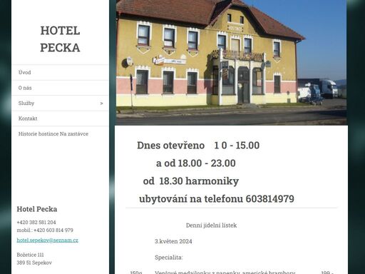 www.hotelpecka.cz