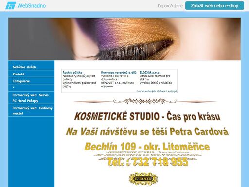 kosmetické studio-čas pro krásu-bechlín 109 - tel.: 732 718 955