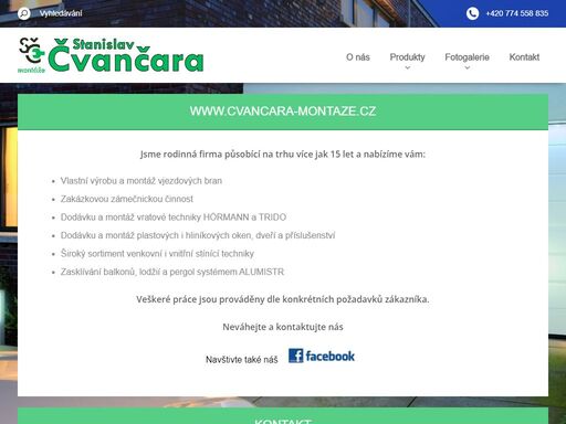 www.cvancara-montaze.cz