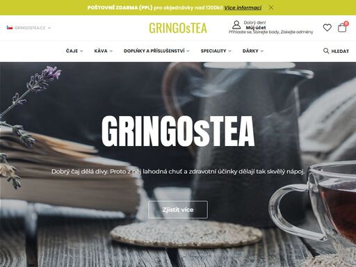 sypané čaje, káva a příslušenství online v obchodě gringostea ?? ověřeno zákazníky ? expresní dodání ? vše skladem ? e-shop.