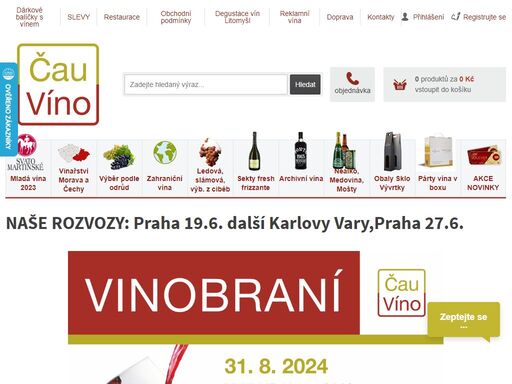 jsme internetový obchod s českými, moravskými a zahraničními víny. dodáváme vína v širokém rozsahu. do vybraných měst rozvážíme vlastní dopravou za výhodných cen a objednávky nad 5.900,- kč zdarma. 