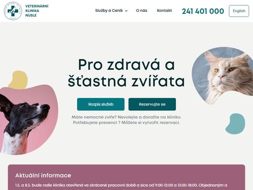 veterinární klinika s osobním přístupem a kompletní péčí o domácí zvířecí mazlíčky. standardní a specializované zákroky.