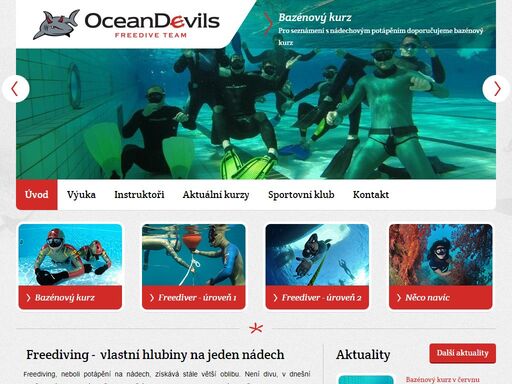 nejaktuálnější a nejobsáhlejší portál o freedivingu v čr - články, rady, novinky, fotogalerie, videa a kurzy freedivingu pro začátečníky i pokročilé.