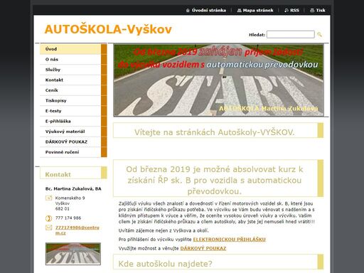 www.autoskola-vyskov.cz