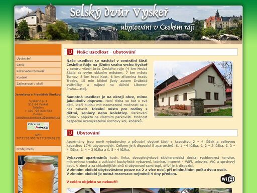 český ráj, ubytování