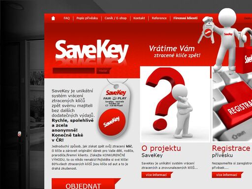 savekey je unikátní systém vrácení ztracených a znovunalezených klíčů zpět svému majiteli bez dalších dodatečných výdajů. jednoduchý způsob, jak získat zpět své ztracené klíče.