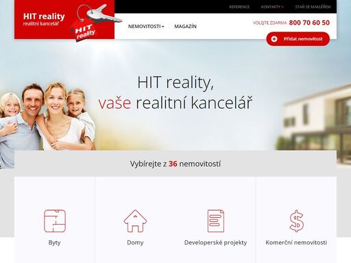 hit reality - realitní kancelář, denně přes 750 nemovitostí v nabídce.kompletní realitní servis