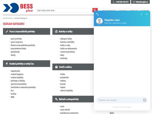 bess m&m - specialista na reklamní předměty - přímý dovoz - potisk a distribuce - nízké ceny - online prodej
