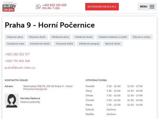 svet-oken.cz/cz/pobocky/praha.html