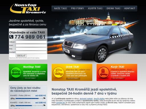 nonstop taxi kroměříž jezdí spolehlivě, bezpečně 24-hodín denně, 7 dnů v týdnu. objednejte si nonstop taxi kroměříž zde!