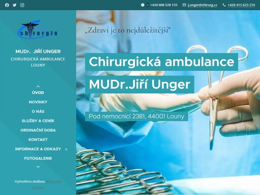 vítáme vás na webových stránkách naší chirurgické ambulance!