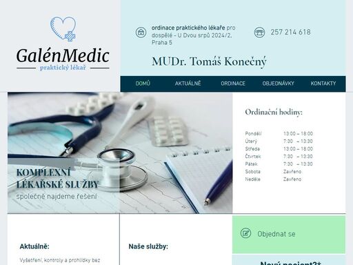 praktický lékař mudr. tomáš konečný 
www.galenmedic.cz
