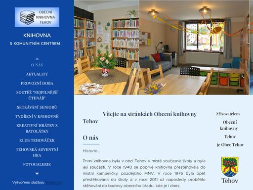 www.knihovnatehov.cz
