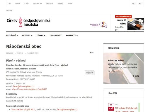 třetí největší křesťanská církev v české republice, oficiální stránky ústřední rady v praze
