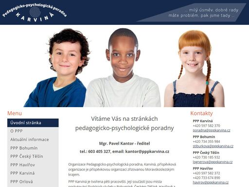 oficiální internetové stránky pedagogicko-psychologické poradny pro okres karviná, informace, kontakty a spousta užitečností