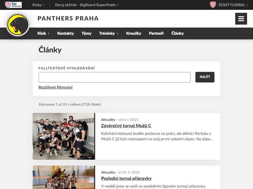 www.panthers.cz