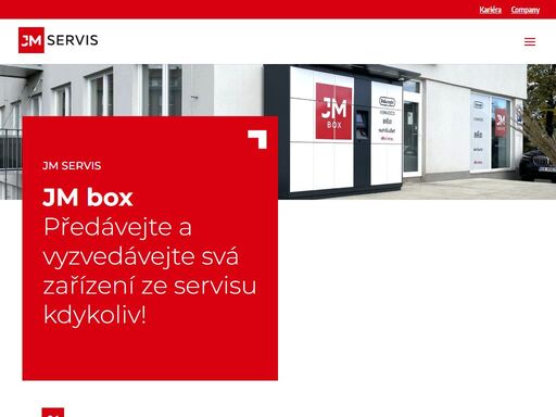 převávejte a vyzvedávejte svá zařízení ze servisu kdykoliv! jmbox je k dispozici 24 hodin denně 7 dní v týdnu.