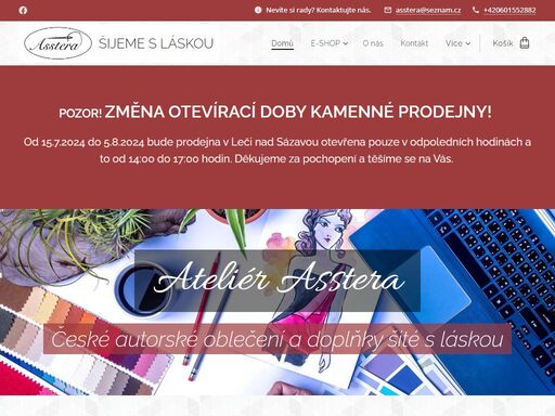 www.atelierasstera.cz