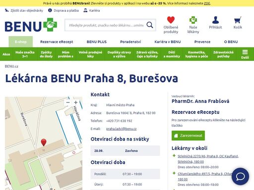 ?široký sortiment léků na předpis i volně prodejných. inkontinenční pomůcky, homeopatika, dermokosmetika. individuální masti, roztoky, čípky i kapsle.?